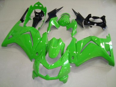 2008-2012 Orginal Green Kawasaki ZX250R Motorbike Fairing Kits for Sale