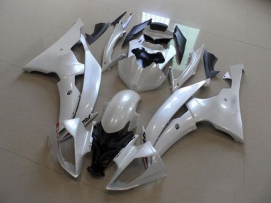 2008-2016 Pearl White Yamaha YZF R6 Replacement Fairings for Sale