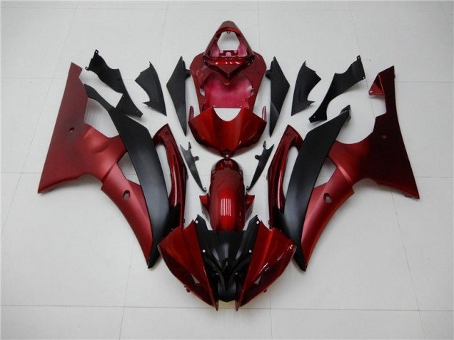 2008-2016 Red Black Yamaha YZF R6 Bike Fairing Kit for Sale