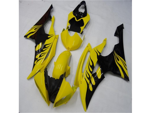 2008-2016 Yellow Black Yamaha YZF R6 Motorcycle Replacement Fairings for Sale