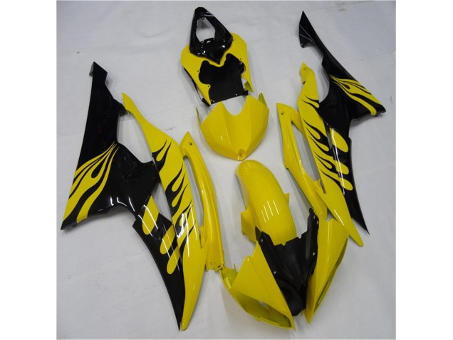 2008-2016 Yellow Black Yamaha YZF R6 Motorcycle Replacement Fairings for Sale