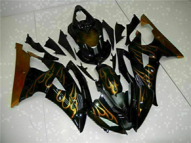 2008-2016 Black Yamaha YZF R6 Replacement Fairings for Sale