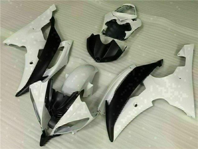 2008-2016 White Black Yamaha YZF R6 Motorcycle Fairings Kit for Sale