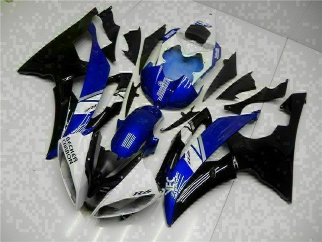 2008-2016 Blue Black Yamaha YZF R6 Motorcycle Fairing Kit for Sale