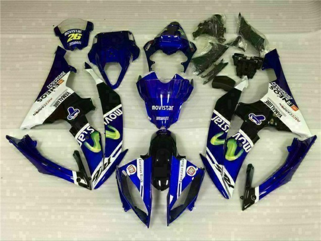 2008-2016 White Blue Yamaha YZF R6 Motor Bike Fairings for Sale