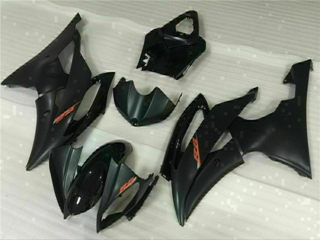 2008-2016 Black Yamaha YZF R6 Motorbike Fairing Kits for Sale