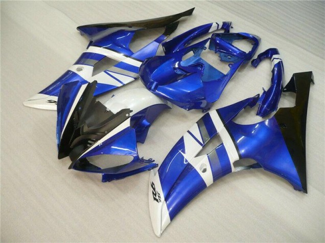 2008-2016 Blue White Black Yamaha YZF R6 Bike Fairings & Bodywork for Sale