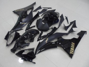 2008-2016 Black with Gold Sticker Yamaha YZF R6 Replacement Motorcycle Fairings for Sale