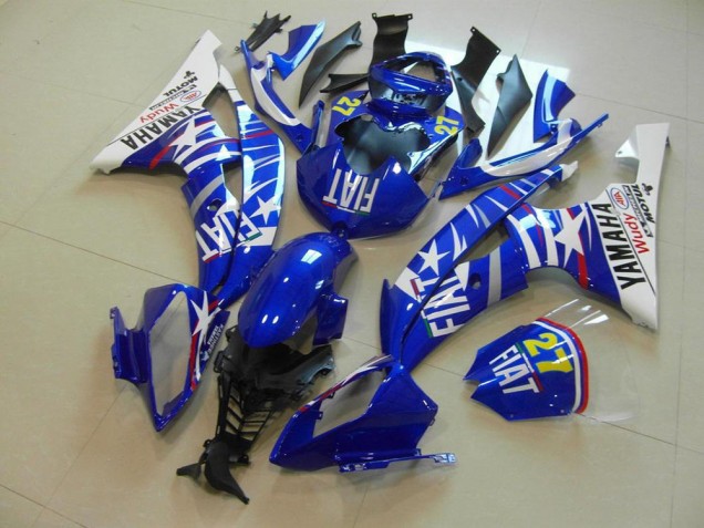 2008-2016 Blue Star Fiat Yamaha YZF R6 Bike Fairing Kit for Sale