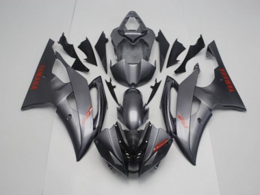 2008-2016 Matte Black Grey Yamaha YZF R6 Motorcycle Fairings Kit for Sale