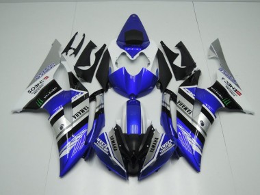 2008-2016 Blue White ENEOS Monster Yamaha YZF R6 Motorcycle Fairings Kit for Sale