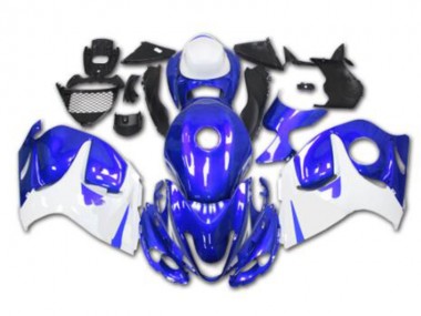 2008-2019 Blue White Suzuki GSXR 1300 Hayabusa Motorcycle Replacement Fairings for Sale