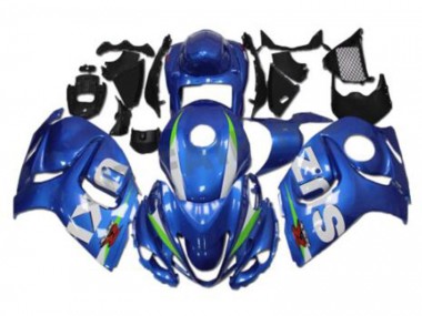 2008-2019 Blue White Suzuki GSXR 1300 Hayabusa Motorcyle Fairings & Bodywork for Sale