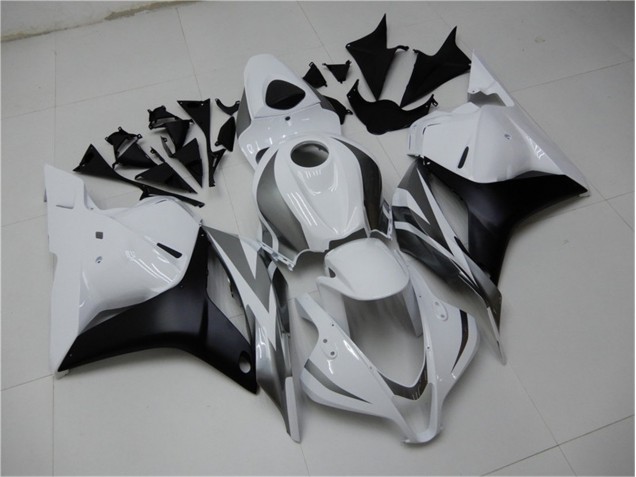 2009-2012 White Silver Black Honda CBR600RR Motor Bike Fairings for Sale