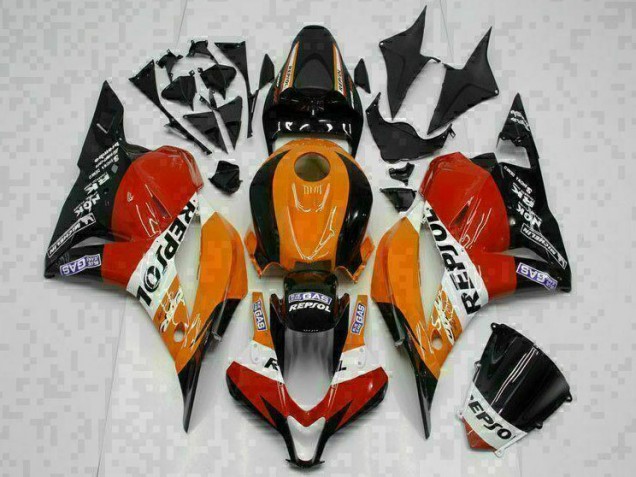 2009-2012 Orange Repsol Honda CBR600RR Motor Fairings for Sale