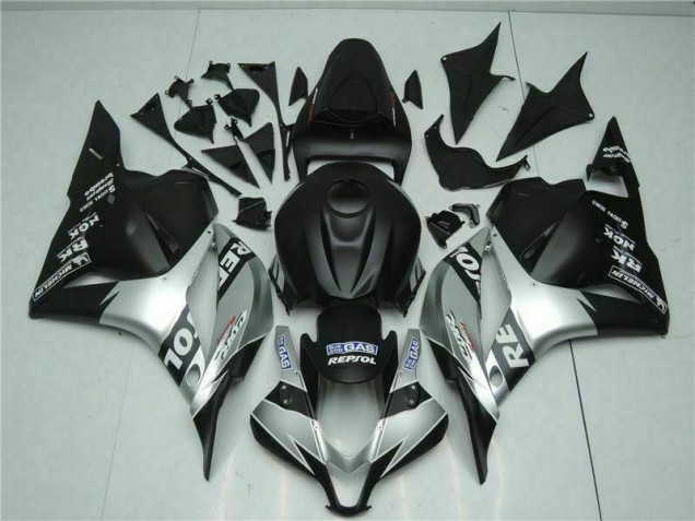 2009-2012 Black Silver Repsol Honda CBR600RR Motorcycle Fairings Kits for Sale