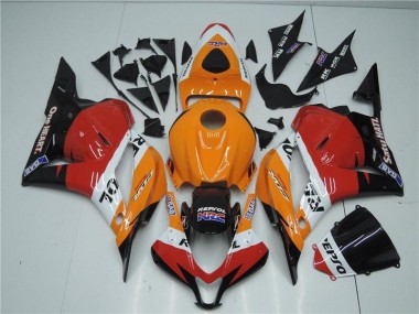 2009-2012 Orange Red Black Repsol Honda CBR600RR Motorcyle Fairings for Sale