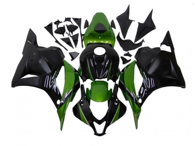 2009-2012 Green Black Honda CBR600RR Motorcycle Fairings Kit for Sale