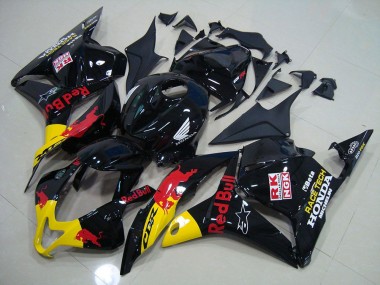 2009-2012 Black Red Bull Honda CBR600RR Replacement Fairings for Sale