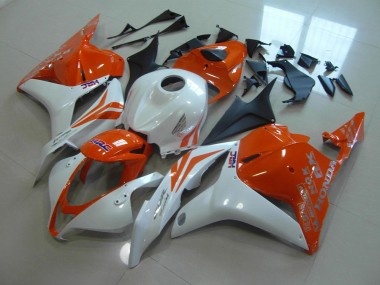 2009-2012 Orange Pearl White Honda CBR600RR Motorcycle Replacement Fairings for Sale