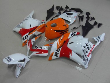 2009-2012 White Repsol Honda CBR600RR Motorcycle Fairings for Sale