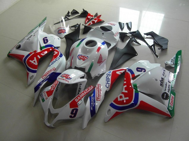 2009-2012 Red White Pata Honda CBR600RR Motorcycle Fairing Kit for Sale