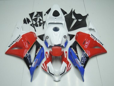 2009-2012 White Motul Red Blue Honda CBR600RR Bike Fairings for Sale