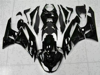 2009-2012 Black White Ninja Kawasaki ZX6R Replacement Fairings for Sale