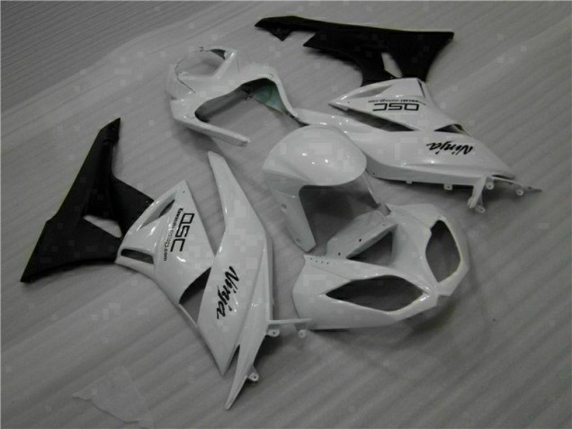 2009-2012 White Black Ninja Kawasaki ZX6R Motorbike Fairings for Sale