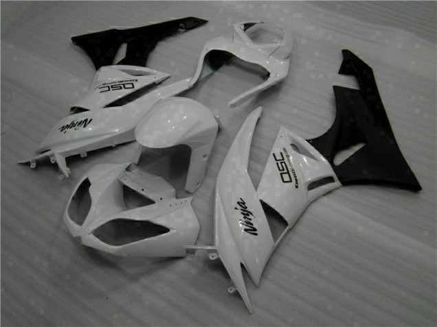 2009-2012 White Black Ninja Kawasaki ZX6R Motorbike Fairings for Sale