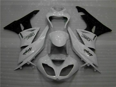 2009-2012 White Black Ninja Kawasaki ZX6R Motorbike Fairings for Sale