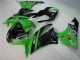 2009-2012 Black Green Kawasaki ZX6R Motorcycle Fairing for Sale