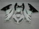 2009-2012 White Black Kawasaki ZX6R Motorcycle Fairings Kits for Sale