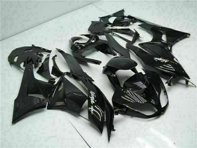 2009-2012 Black White Ninja 636 Kawasaki ZX6R Moto Fairings for Sale