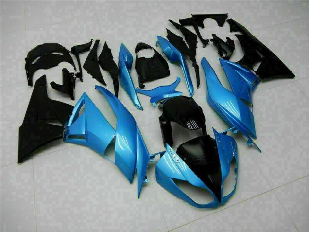 2009-2012 Blue Black Kawasaki ZX6R Motorcyle Fairings for Sale