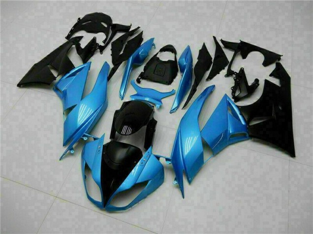 2009-2012 Blue Black Kawasaki ZX6R Motorcyle Fairings for Sale