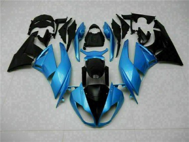 2009-2012 Blue Black Kawasaki ZX6R Motorcyle Fairings for Sale