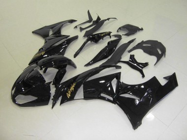 2009-2012 Black with Gold Sticker Kawasaki ZX6R Motorbike Fairing for Sale