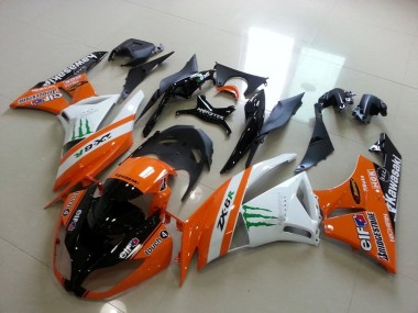 2009-2012 Orange Monster Kawasaki ZX6R Motorcycle Replacement Fairings for Sale