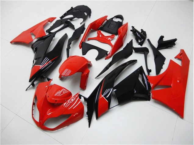 2009-2012 Red Black Kawasaki ZX6R Bike Fairings for Sale