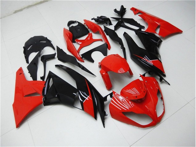 2009-2012 Red Black Kawasaki ZX6R Bike Fairings for Sale