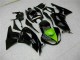 2009-2012 Black Green Kawasaki ZX6R Moto Fairings for Sale