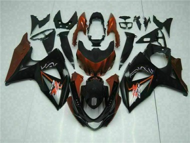 2009-2016 Brown Black Suzuki GSXR1000 Bike Fairing Kit for Sale