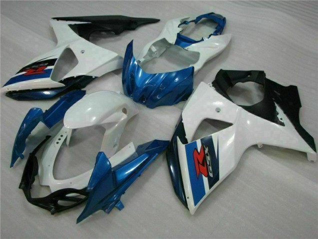 2009-2016 Blue White Suzuki GSXR1000 Motorcycle Fairings Kits for Sale