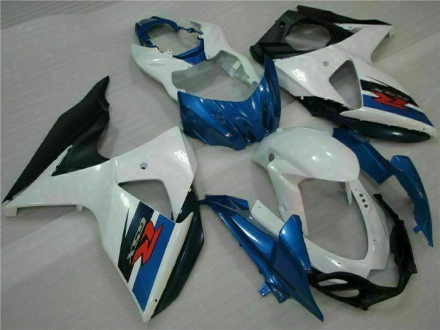 2009-2016 Blue White Suzuki GSXR1000 Motorcycle Fairings Kits for Sale