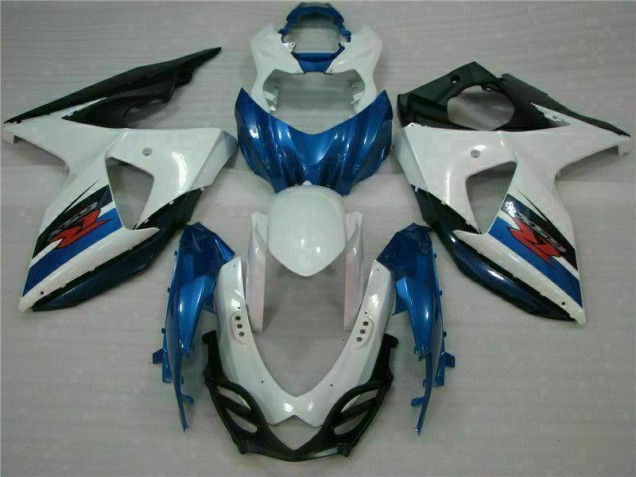 2009-2016 Blue White Suzuki GSXR1000 Motorcycle Fairings Kits for Sale