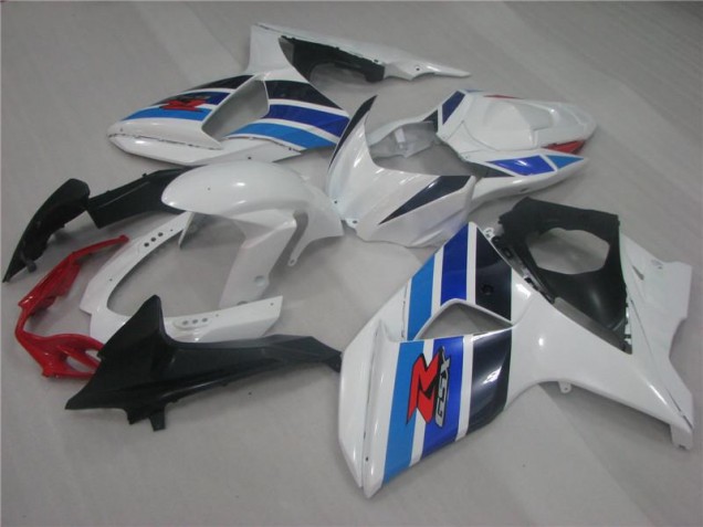 2009-2016 White Blue Suzuki GSXR1000 Replacement Fairings for Sale