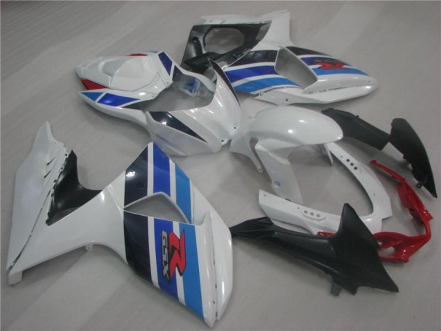 2009-2016 White Blue Suzuki GSXR1000 Replacement Fairings for Sale