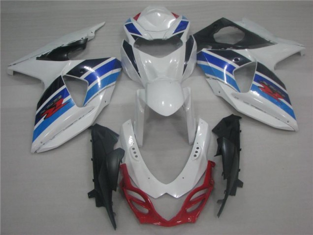 2009-2016 White Blue Suzuki GSXR1000 Replacement Fairings for Sale