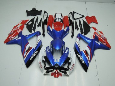 2009-2016 Blue and Red Suzuki GSXR 1000 K9 Motorbike Fairing for Sale